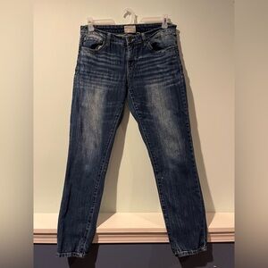 BKE Denim Jeans Women’s Blue Payton Skinny Distressed 29R Cotton Span, 29x31 1/2